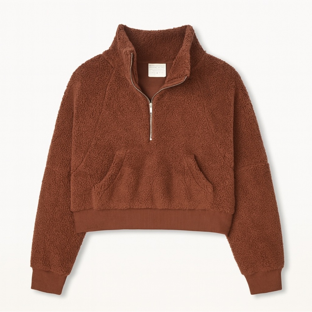 Lululemon Half zip scuba sherpa sweatshirt - espresso